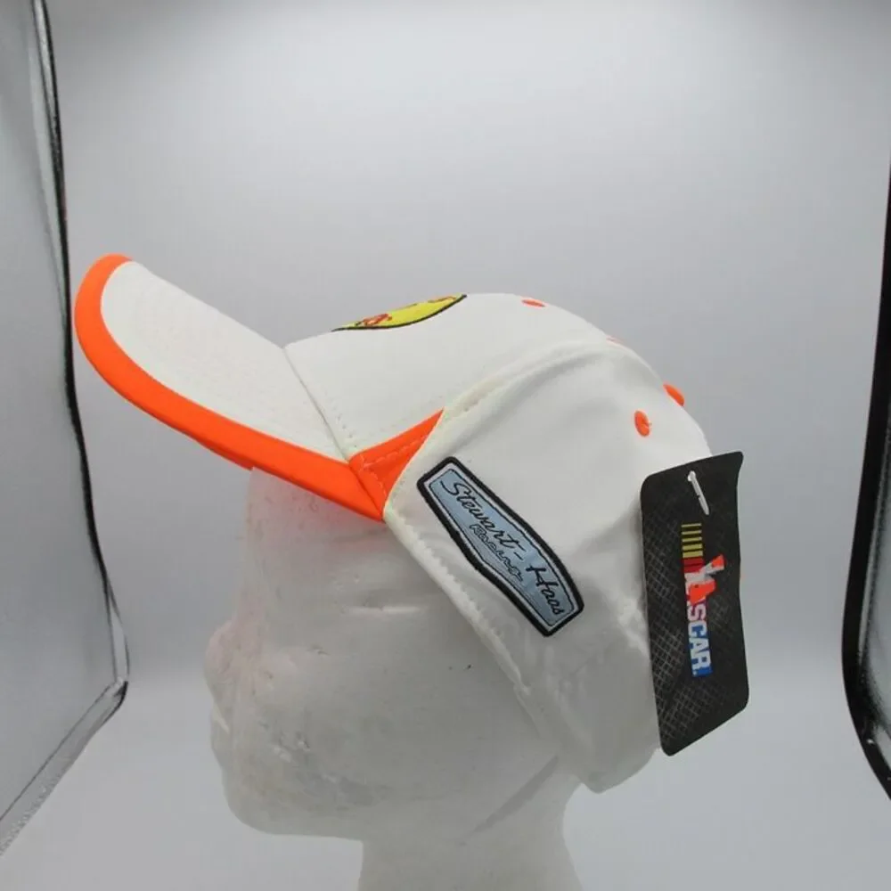 Tony Stewart #14 Bass Pro Shops White/Orange High Bank Hat   NASCAR Stuart Haas